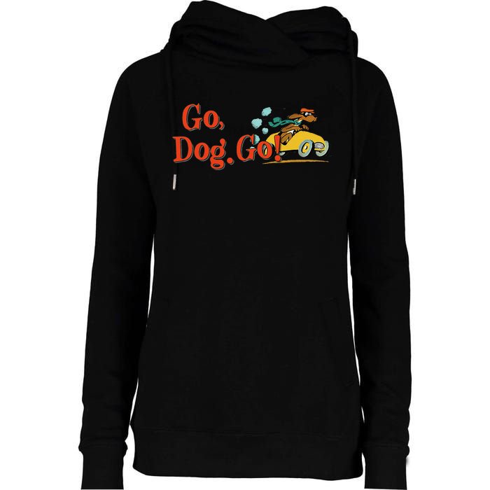 Go Dog Go Essential Gift Womens Funnel Neck Pullover Hood