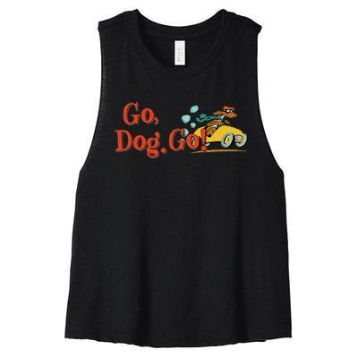 Go Dog Go Essential Gift Women's Racerback Cropped Tank