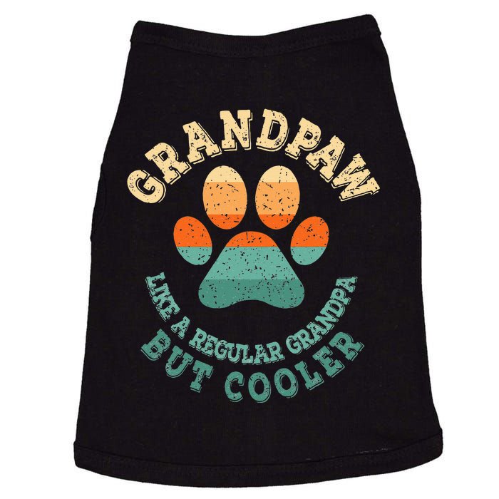 Grandpaw Dog Grandpa Grand Paw Retro Vintage Funny Doggie Tank