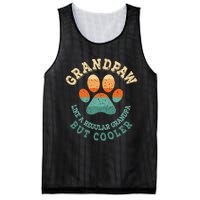 Grandpaw Dog Grandpa Grand Paw Retro Vintage Funny Mesh Reversible Basketball Jersey Tank