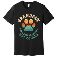 Grandpaw Dog Grandpa Grand Paw Retro Vintage Funny Premium T-Shirt