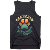 Grandpaw Dog Grandpa Grand Paw Retro Vintage Funny Tank Top