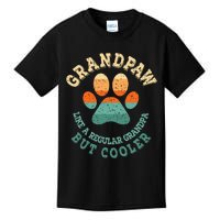 Grandpaw Dog Grandpa Grand Paw Retro Vintage Funny Kids T-Shirt