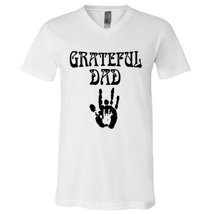 Grateful Dad V-Neck T-Shirt