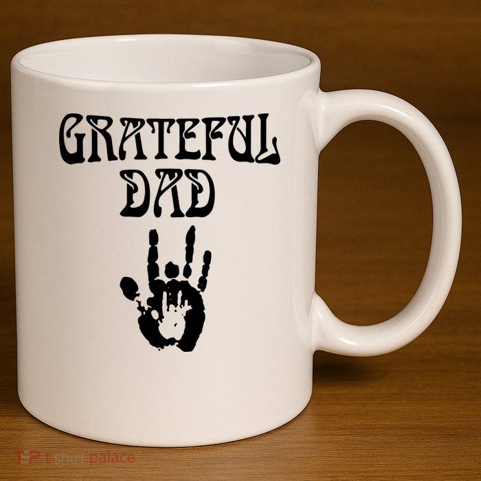 Grateful Dad 11oz C Handle Ceramic Mug