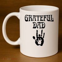 Grateful Dad 11oz C Handle Ceramic Mug