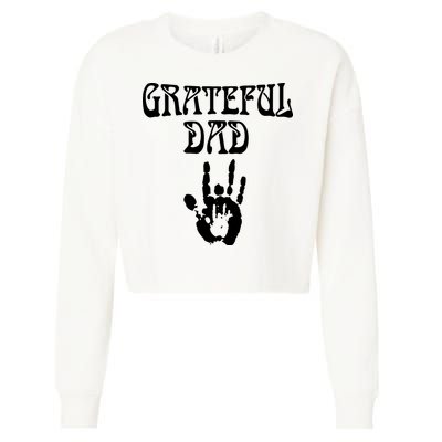 Grateful Dad Cropped Pullover Crew