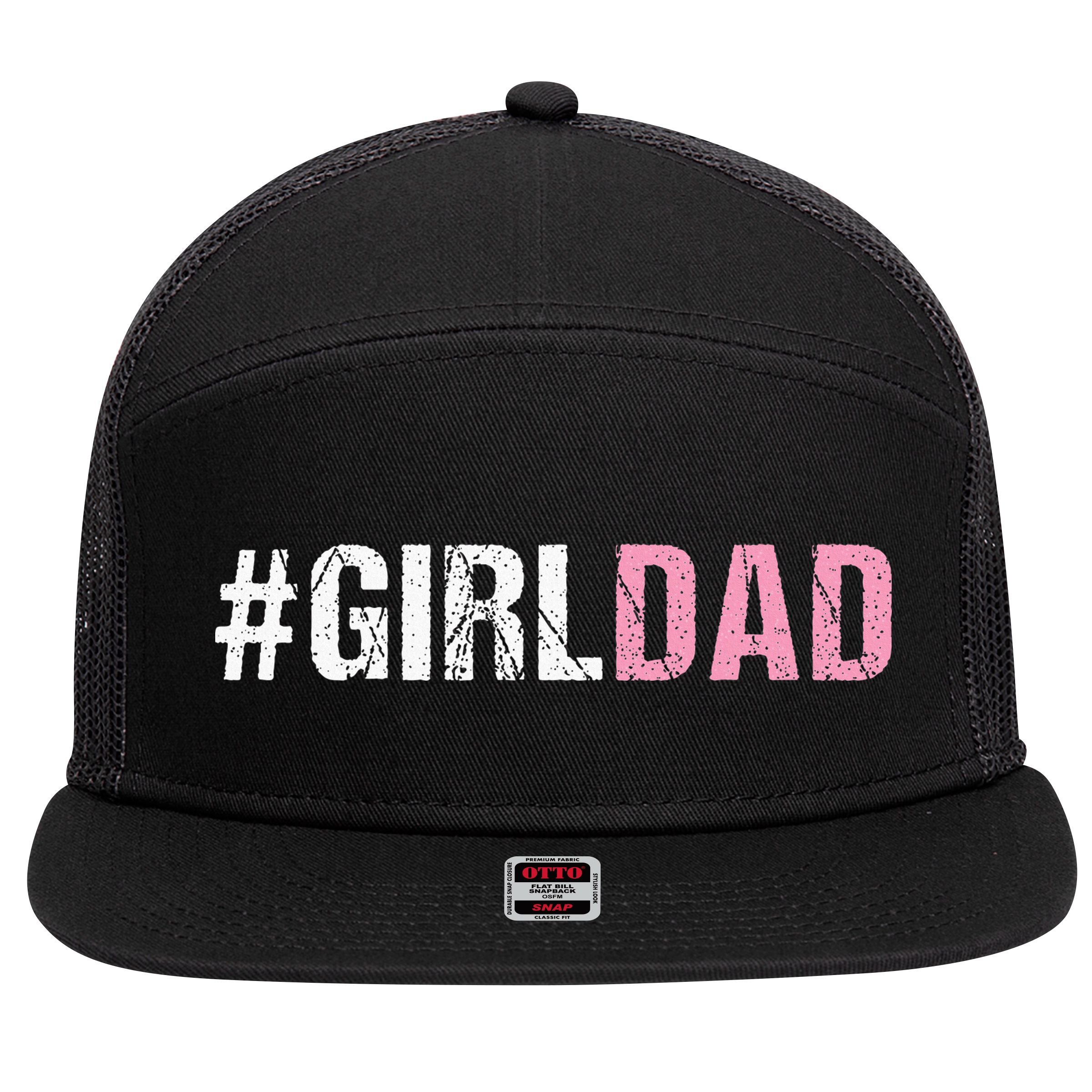 Girl Dad 7 Panel Mesh Trucker Snapback Hat