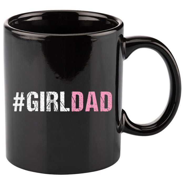 Girl Dad 11oz C Handle Ceramic Mug