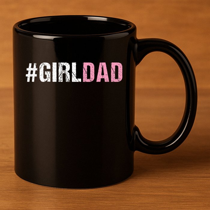 Girl Dad 11oz C Handle Ceramic Mug