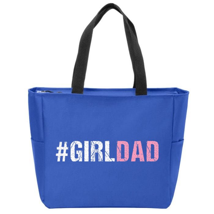 Girl Dad Zip Tote Bag