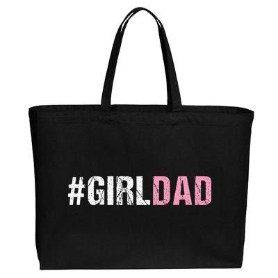 Girl Dad Cotton Canvas Jumbo Tote