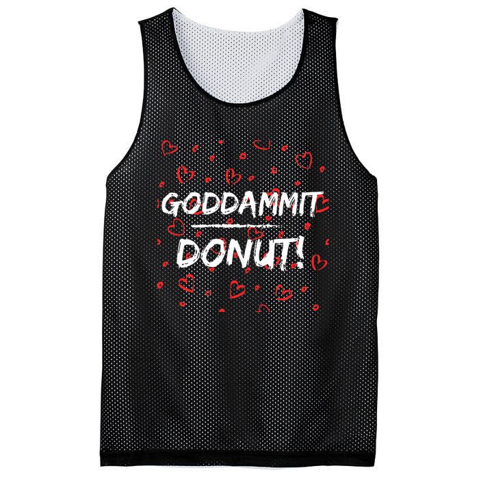 Goddammit Donut Mesh Reversible Basketball Jersey Tank