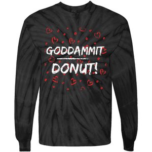 Goddammit Donut Tie-Dye Long Sleeve Shirt