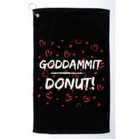 Goddammit Donut Golf Towel