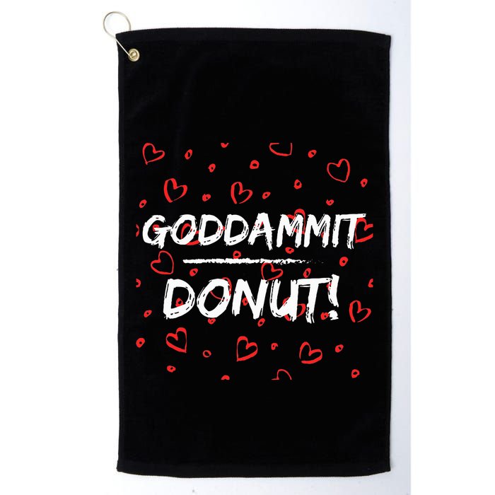 Goddammit Donut Golf Towel