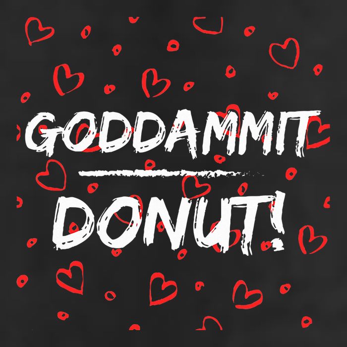 Goddammit Donut Golf Towel