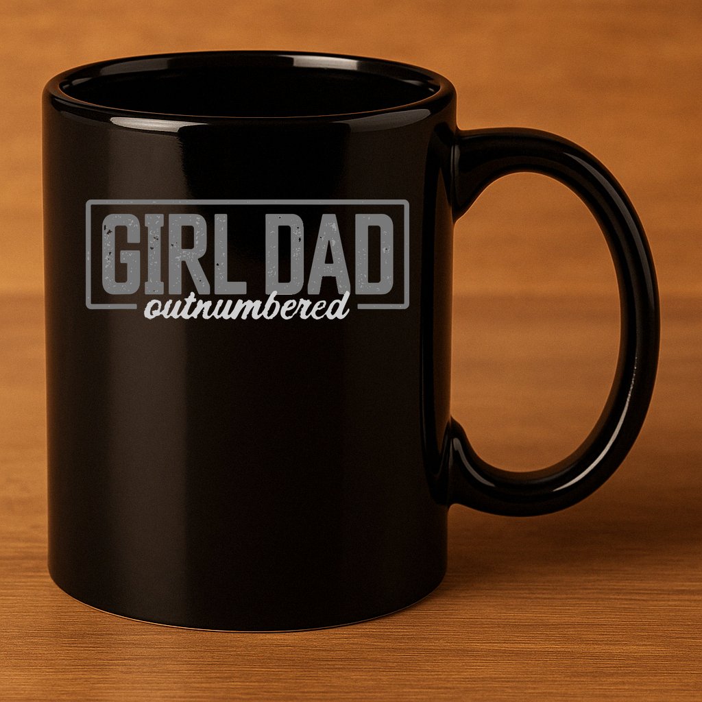 Girl Dad 11oz C Handle Ceramic Mug
