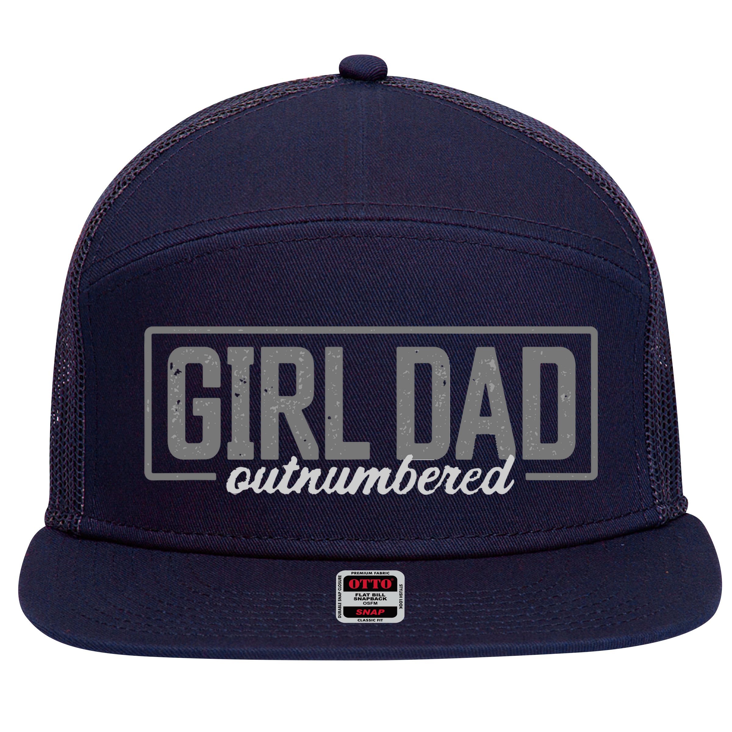 Girl Dad 7 Panel Mesh Trucker Snapback Hat