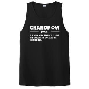 Grandpaw Dog Gifts Grandpa Animal Dogs Grandfather Pet Lover PosiCharge Competitor Tank