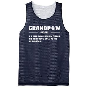 Grandpaw Dog Gifts Grandpa Animal Dogs Grandfather Pet Lover Mesh Reversible Basketball Jersey Tank