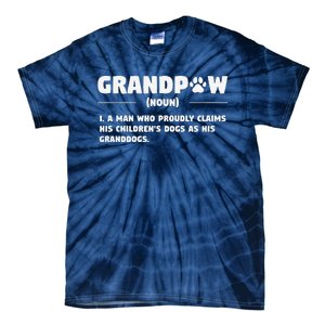 Grandpaw Dog Gifts Grandpa Animal Dogs Grandfather Pet Lover Tie-Dye T-Shirt