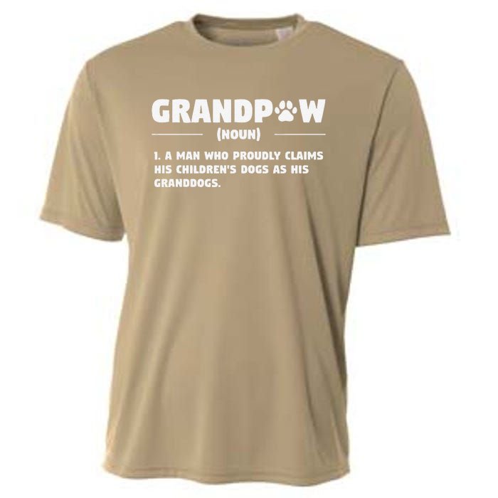 Grandpaw Dog Gifts Grandpa Animal Dogs Grandfather Pet Lover Cooling Performance Crew T-Shirt