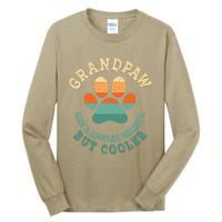 Grandpaw Dog Grandpa Grand Paw Retro Vintage Funny Tall Long Sleeve T-Shirt