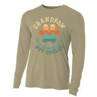 Grandpaw Dog Grandpa Grand Paw Retro Vintage Funny Cooling Performance Long Sleeve Crew