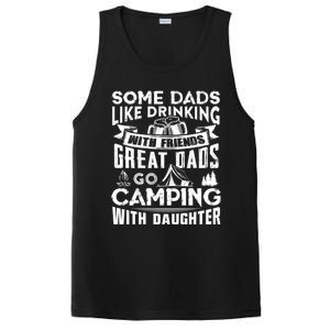 Great Dads Go Camping With Daughter Fathers Day Gift Cool Gift PosiCharge Competitor Tank