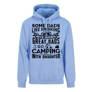 Great Dads Go Camping With Daughter Fathers Day Gift Cool Gift Unisex Surf Hoodie