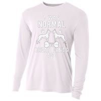 Great Dane Gift Lover Owner I Was Normal Two Dogs Ago Cooling Performance Long Sleeve Crew