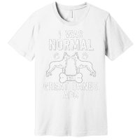 Great Dane Gift Lover Owner I Was Normal Two Dogs Ago Premium T-Shirt