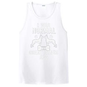 Great Dane Gift Lover Owner I Was Normal Two Dogs Ago PosiCharge Competitor Tank