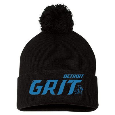 Grit Detroit Pom Pom 12in Knit Beanie