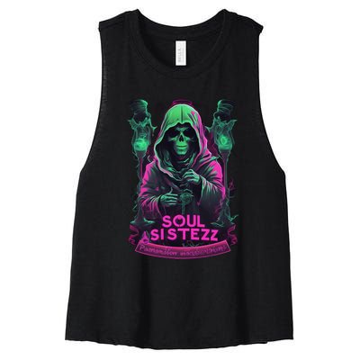 Ghost Design Women's Racerback Cropped Tank