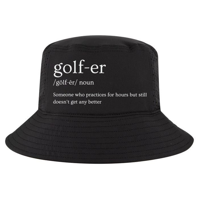 Golfer Definition Golf Cool Comfort Performance Bucket Hat