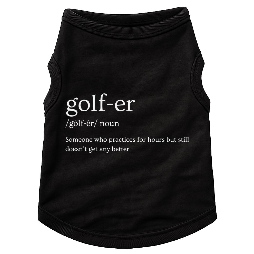 Golfer Definition Golf Doggie Tank