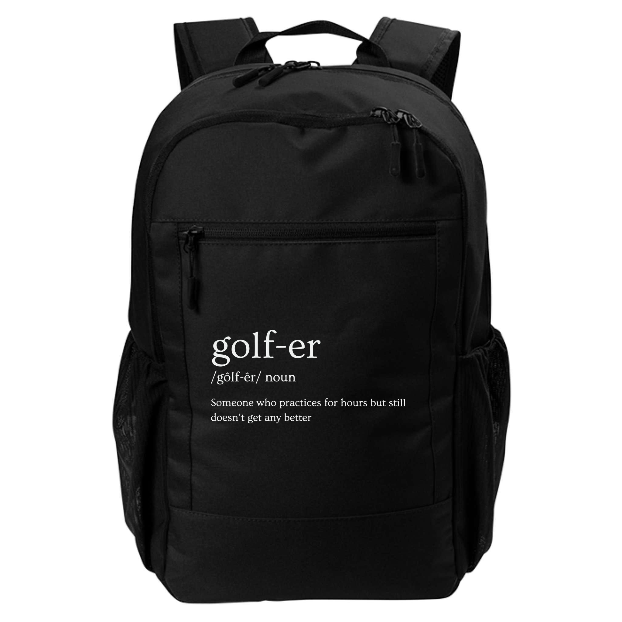 Golfer Definition Golf Backpack
