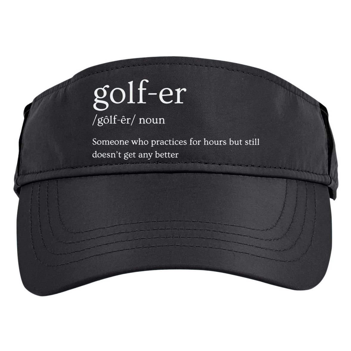 Golfer Definition Golf Adult Drive Performance Visor