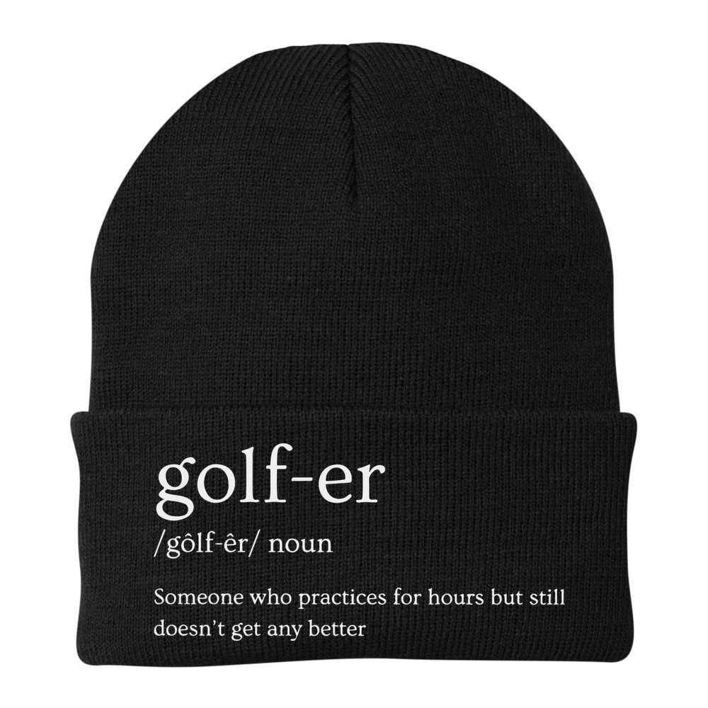Golfer Definition Golf Beanie