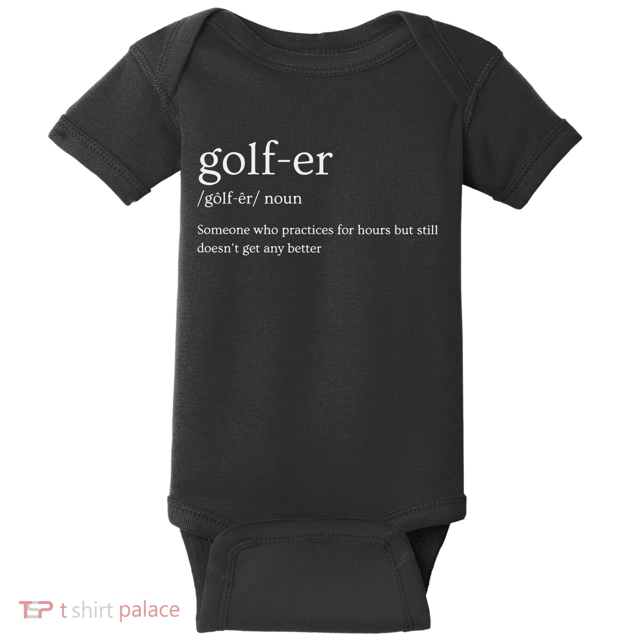 Golfer Definition Golf Baby Bodysuit