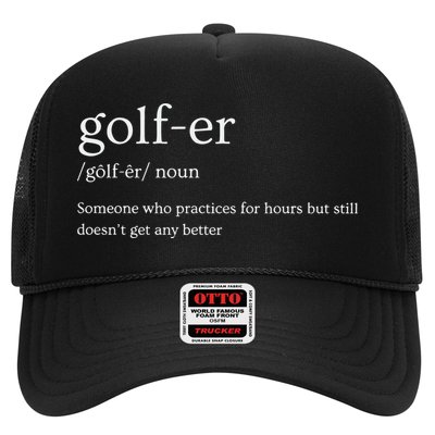 Golfer Definition Golf Trucker Hat