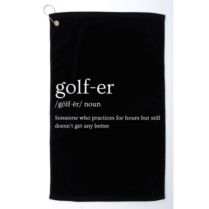 Golfer Definition Golf Golf Towel