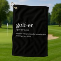 Golfer Definition Golf Golf Towel