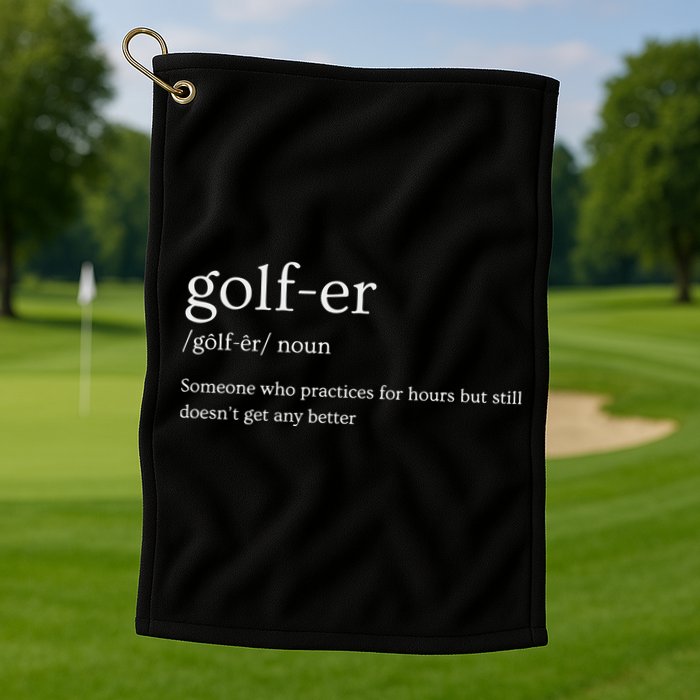 Golfer Definition Golf Golf Towel