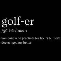 Golfer Definition Golf Cropped Pullover Crew