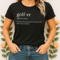 Golfer Definition Golf Womens T-Shirt