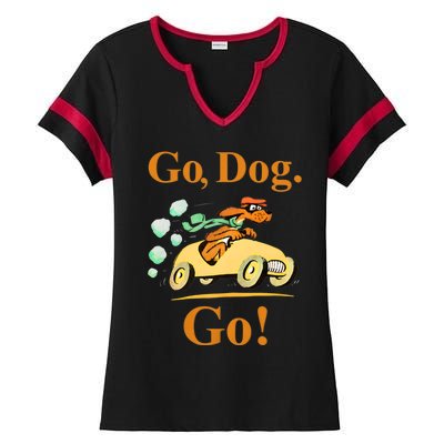 Go Dog Go Essential Ladies Halftime Notch Neck Tee