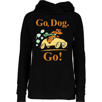 Go Dog Go Essential Womens Funnel Neck Pullover Hood